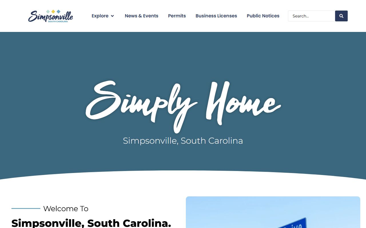City of Simpsonville official website with public safety information related to Simpsonville jail mugshots