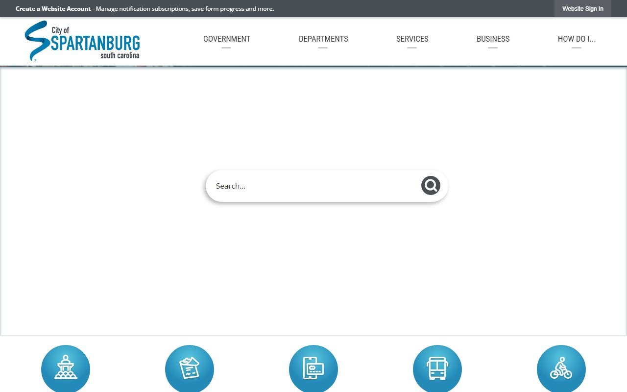 City of Spartanburg website with public safety resources related to Spartanburg jail mugshots