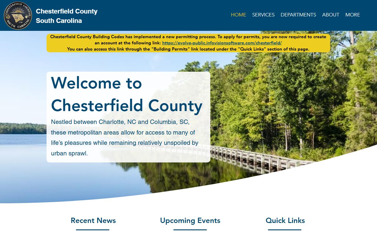 Chesterfield County government website for jail mugshots and arrest records