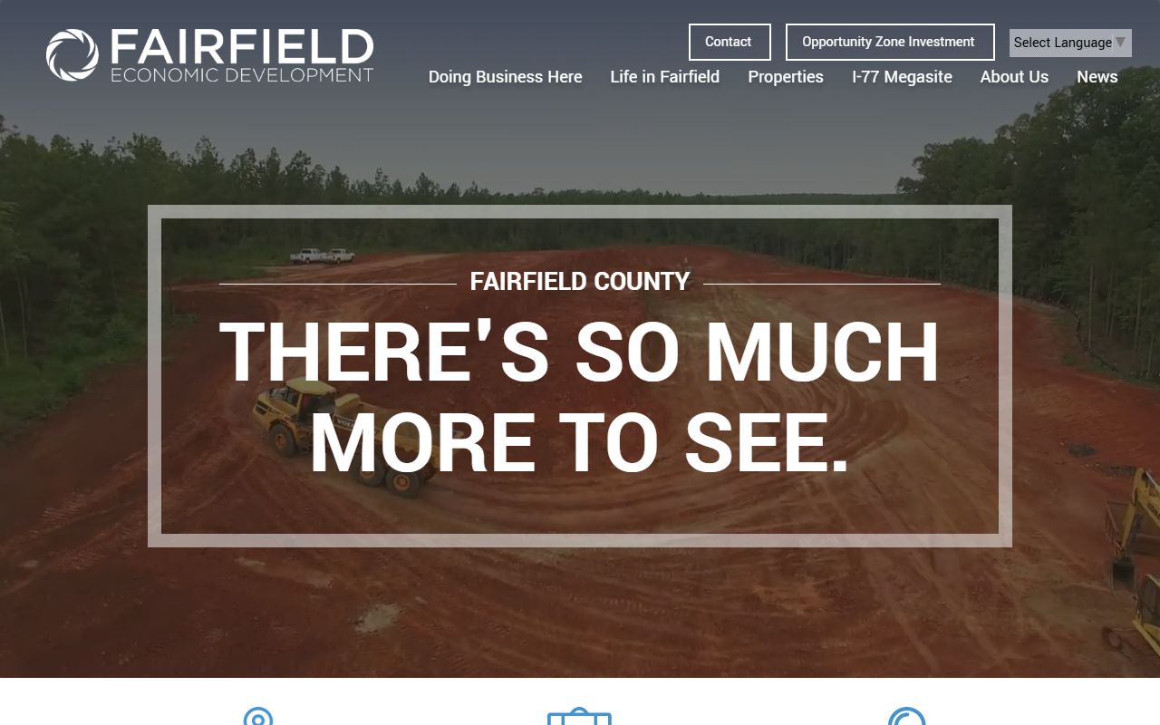 Fairfield County government website with links to jail mugshots and Sheriff's Office information