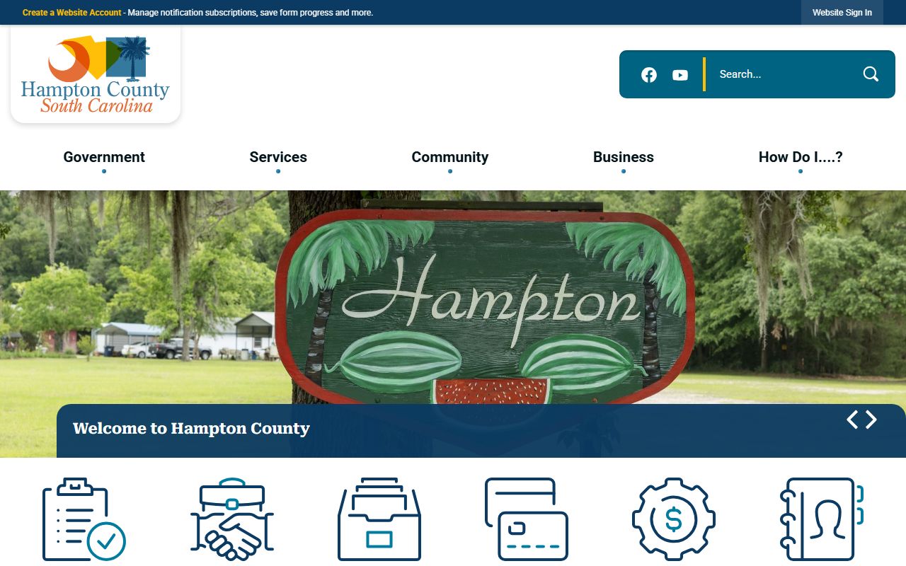 Hampton County Sheriff's Office website for jail mugshots and arrest records