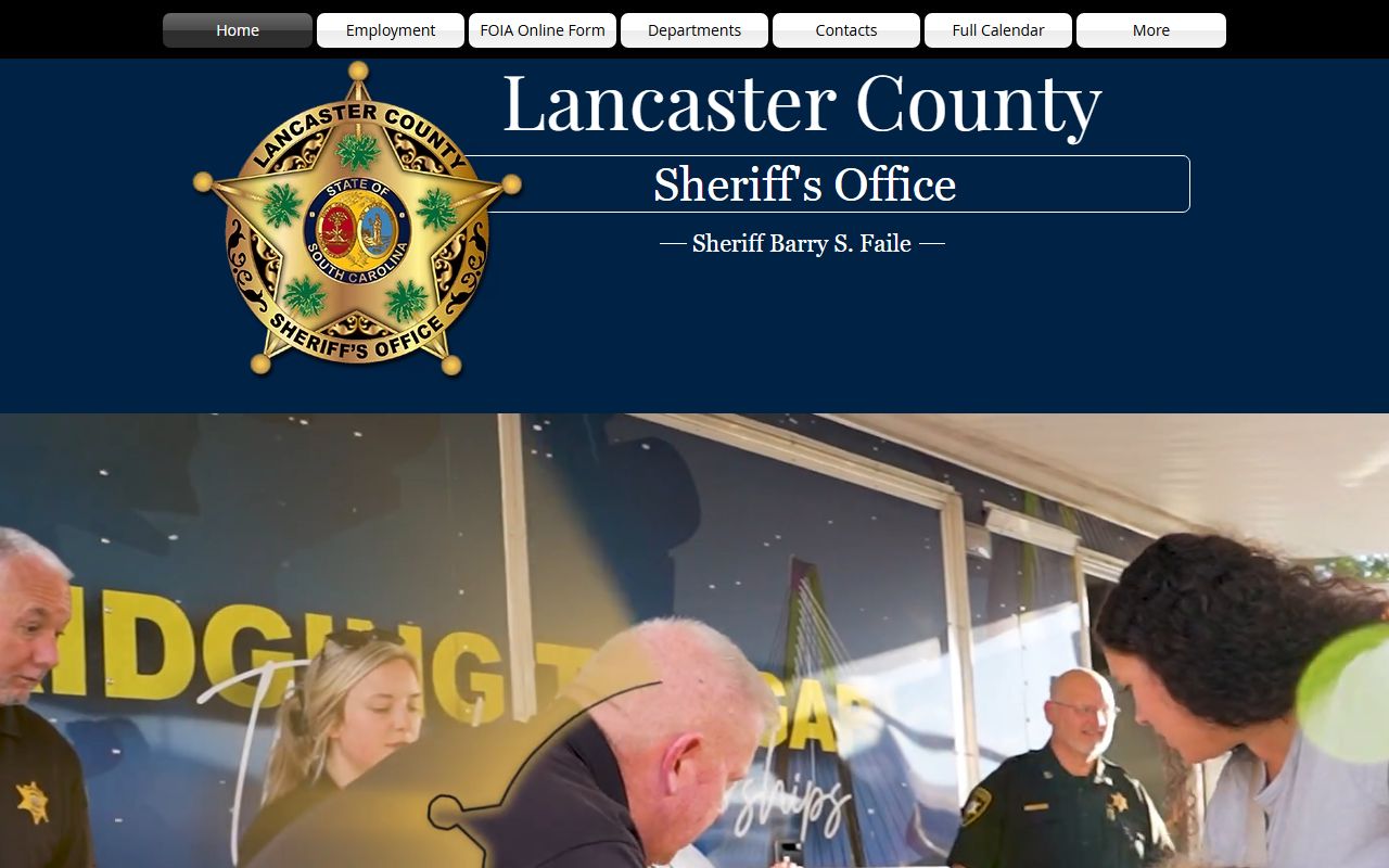 Lancaster County Sheriff's Office website for jail mugshots and arrest records